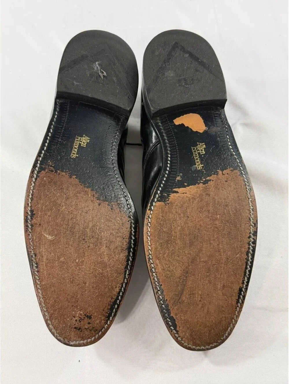 Allen Edmonds Spencer Patent Leather Derby Shoes Black 11 A Narrow USA Tuxedo